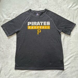 Pittsburgh Pirates Gray T-Shirt Short Sleeve Baseball Authentic MLB‎ Men's Large